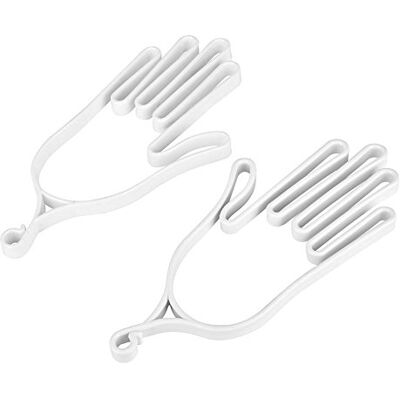 Dilwe VGEBY1 O gerente das luvas de golfe, 2 peças as luvas apoiam a suspensão da maca das luvas de plástico multiusos (branco) Dilwe VGEBY1 O gerente das luvas de golfe, 2 peças as luvas apoiam a suspensão da maca das luvas de plástico multiusos (branco)