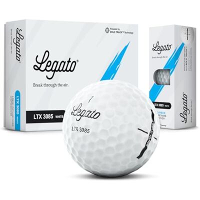 Legato Bolas de golfe LTX3085 Desenhadas para ajudar os jogadores a superar 90 Distância maximizada com uma sensação mais macia, 3 peças, capa de uretano 85 compressões Legato Bolas de golfe LTX3085 Desenhadas para ajudar os jogadores a superar 90 Distância maximizada com uma sensação mais macia, 3 peças, capa de uretano 85 compressões