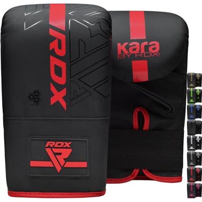 RDX Luvas de boxe para treino com punhos, Maya Hide couro Kara mitenes para saco de boxe, kick boxing, sparring, muay Thai, artes marciais, MMA, luvas para combate Training, luvas RDX Luvas de boxe para treino com punhos, Maya Hide couro Kara mitenes para saco de boxe, kick boxing, sparring, muay Thai, artes marciais, MMA, luvas para combate Training, luvas