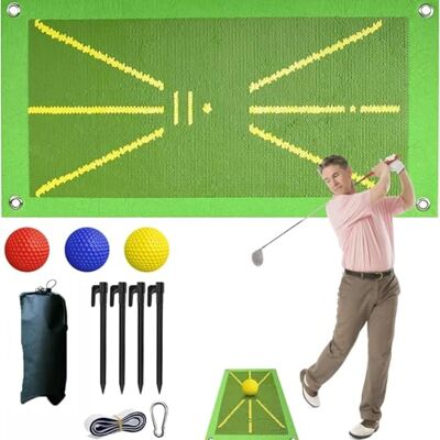 ASQzhuLIWing 10 unidades tapete de tapete de tapete de golfe com bolso preto Mat de treino equipamento auxiliar de equipamentos adequados para treino de, exercícios de golfe interior ASQzhuLIWing 10 unidades tapete de tapete de tapete de golfe com bolso preto Mat de treino equipamento auxiliar de equipamentos adequados para treino de, exercícios de golfe interior