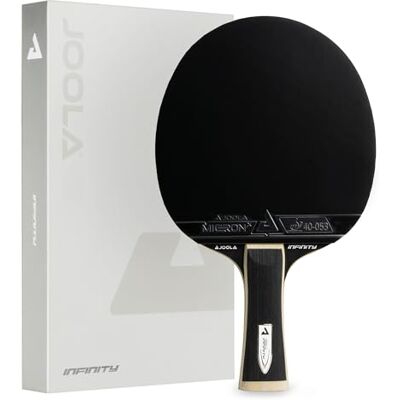 JOOLA Raquete de ténis de mesa White Infinity Z – Raquete profissional com revestimentos Micron X e caixa magnética JOOLA Raquete de ténis de mesa White Infinity Z – Raquete profissional com revestimentos Micron X e caixa magnética