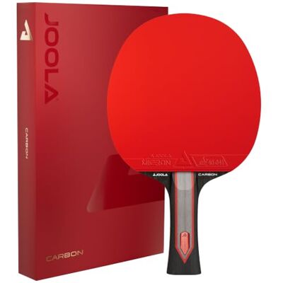 JOOLA Raquete de ténis de mesa Red Carbon Pro/Control/X – Raquete de ténis de mesa de carbono com caixa magnética JOOLA Raquete de ténis de mesa Red Carbon Pro/Control/X – Raquete de ténis de mesa de carbono com caixa magnética