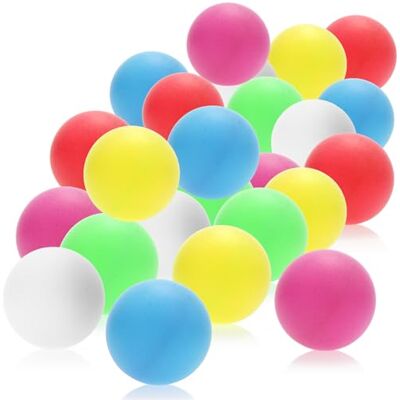 com-four ® Bolas de ténis de mesa 24x, bolas de ténis de mesa de cores de tamanho padrão, bolas de conjunto para ping pong e beer-pongue, bolas de treino de 40 mm (multicoloridas) com-four ® Bolas de ténis de mesa 24x, bolas de ténis de mesa de cores de tamanho padrão, bolas de conjunto para ping pong e beer-pongue, bolas de treino de 40 mm (multicoloridas)