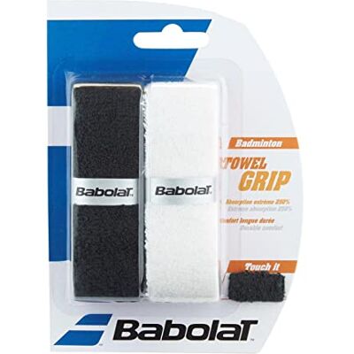 Babolat Towel Grip X2 Toalha, unissexo para adulto, branco noir, único Babolat Towel Grip X2 Toalha, unissexo para adulto, branco noir, único