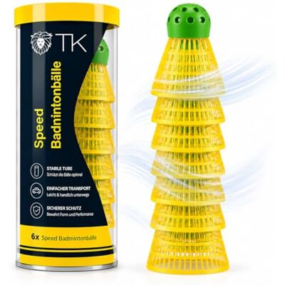 TK Gruppe Timo Klingler TK Group Timo Klingler babados de badminton de velocidade 5 bolas de badminton amarelas rápidas para treino e competição badminton bolas de mola TK Gruppe Timo Klingler TK Group Timo Klingler babados de badminton de velocidade 5 bolas de badminton amarelas rápidas para treino e competição badminton bolas de mola
