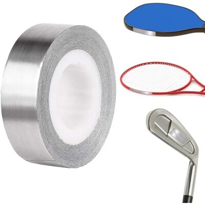 JOYOLA Fita de chumbo de golfe, 1,2 cm x 107 cm, fita de chumbo adesiva, fita de chumbo de alta densidade, fita de peso de chumbo para golfe, fita de chumbo para raaquete de golfe raquete de ténis Pickleball JOYOLA Fita de chumbo de golfe, 1,2 cm x 107 cm, fita de chumbo adesiva, fita de chumbo de alta densidade, fita de peso de chumbo para golfe, fita de chumbo para raaquete de golfe raquete de ténis Pickleball