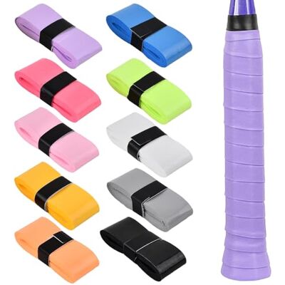 Ziyonix 10 peças cor fitas de aderência de raquete, autocolante antiderrapante e respirável grip raquete para ténis squash badminton e ténis de mesa Ziyonix 10 peças cor fitas de aderência de raquete, autocolante antiderrapante e respirável grip raquete para ténis squash badminton e ténis de mesa