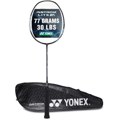 YONEX Raquete de Badminton Grafite Astrox Lite 27i (G4, 77 Gramas, 13,6 kg de Tensão, Azul) YONEX Raquete de Badminton Grafite Astrox Lite 27i (G4, 77 Gramas, 13,6 kg de Tensão, Azul)
