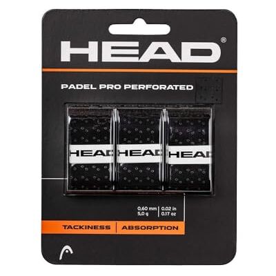 HEAD Blister 3 unidades. Overgrip Padel Pro Perforated Preto HEAD Blister 3 unidades. Overgrip Padel Pro Perforated Preto