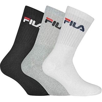 FILA Tennis Fashion Meias de Ténis (Pacote de 3) Unisex Adulto FILA Tennis Fashion Meias de Ténis (Pacote de 3) Unisex Adulto