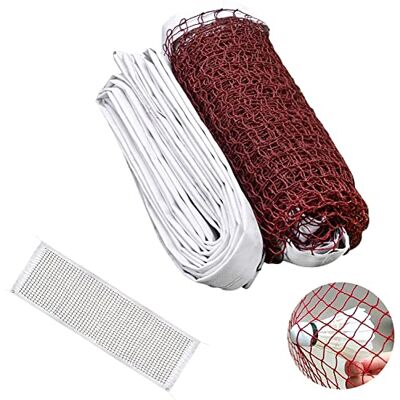 TFSYLISA Rede de badminton, rede de ténis de voleibol ajustável portátil Malha de badminton dobrável para praia jardim desportos ao ar livre 6,1 x 7,6 m vermelho TFSYLISA Rede de badminton, rede de ténis de voleibol ajustável portátil Malha de badminton dobrável para praia jardim desportos ao ar livre 6,1 x 7,6 m vermelho