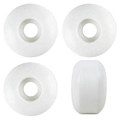 RaceBon Rodas de skate de 52 mm dureza 95A rolamentos de poliuretano 608 e espaçadores gratuitos conjunto de 4 (branco) RaceBon Rodas de skate de 52 mm dureza 95A rolamentos de poliuretano 608 e espaçadores gratuitos conjunto de 4 (branco)