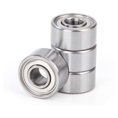 Jesustree 4 peças, 693ZZ rolamentos de esferas em miniatura, 3 x 8 x 4 mm, rolamento de esferas com ranhura profunda, aço cromado, dupla blindagem de metal, 693-2Z, para skate, patinadores, patinetes Jesustree 4 peças, 693ZZ rolamentos de esferas em miniatura, 3 x 8 x 4 mm, rolamento de esferas com ranhura profunda, aço cromado, dupla blindagem de metal, 693-2Z, para skate, patinadores, patinetes
