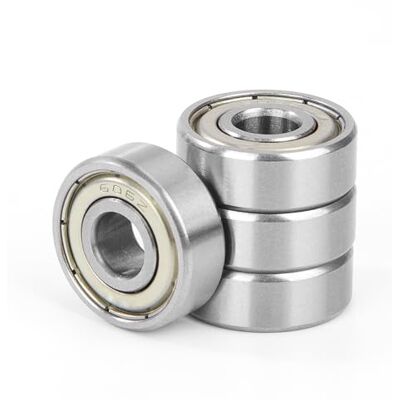 Jesustree 4 peças 606ZZ rolamentos de esferas em miniatura, 6 x 17 x 6 mm, rolamento de esferas com ranhura profunda, aço cromado, dupla blindagem de metal, 606-2Z, para skate, patinadores, patinetes Jesustree 4 peças 606ZZ rolamentos de esferas em miniatura, 6 x 17 x 6 mm, rolamento de esferas com ranhura profunda, aço cromado, dupla blindagem de metal, 606-2Z, para skate, patinadores, patinetes