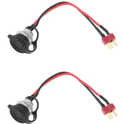 eMagTech 2 unidades cabo de carregamento de 3 pinos para skate elétrico conector tipo T de 19 cm, compatível com patinetes elétricos eMagTech 2 unidades cabo de carregamento de 3 pinos para skate elétrico conector tipo T de 19 cm, compatível com patinetes elétricos