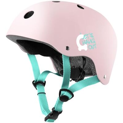 Cariboo Capacete de bicicleta infantil XS/S 48-52 cm resistente com luz LED para bicicleta, skate, patins em linha Cariboo Capacete de bicicleta infantil XS/S 48-52 cm resistente com luz LED para bicicleta, skate, patins em linha