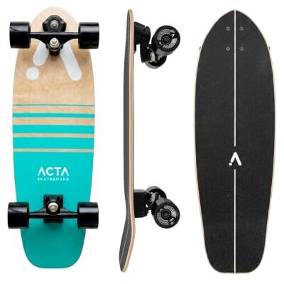 ACTA Surfskate Foam V2 de 31" Ocean, tábua de surf de ácer de 7 pregas, ideal para iniciantes e intermediários, para pumptrack, cruzeiro e carving urbano (Foam V2) ACTA Surfskate Foam V2 de 31" Ocean, tábua de surf de ácer de 7 pregas, ideal para iniciantes e intermediários, para pumptrack, cruzeiro e carving urbano (Foam V2)