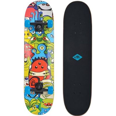 Schildkröt Skateboard Slider 31'', Tablero Atractivo Completo de Ocio, Cubierta Cóncava con Doble Patada y Agarre, Rodamiento de Bolas ABEC7 Schildkröt Skateboard Slider 31'', Tablero Atractivo Completo de Ocio, Cubierta Cóncava con Doble Patada y Agarre, Rodamiento de Bolas ABEC7