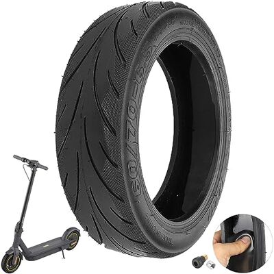 VOLOHAS 60/70-6,5 Pneu de vácuo com válvula para Ninebot Max G30 Scooter elétrico 10 '' Pneu de substituição sólido dianteiro/traseiro com cola viva integrada reparável (1 peça) VOLOHAS 60/70-6,5 Pneu de vácuo com válvula para Ninebot Max G30 Scooter elétrico 10 '' Pneu de substituição sólido dianteiro/traseiro com cola viva integrada reparável (1 peça)