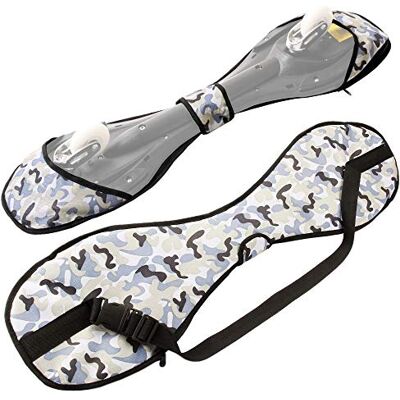 FunTomia Capa acolchoada para waveboard com correia de transporte em estilo militar FunTomia Capa acolchoada para waveboard com correia de transporte em estilo militar