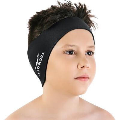 AqtivAqua Fita de natação para orelha, cobertura de proteção para crianças, adultos, homens, mulheres, crianças, tampões para os ouvidos (cor: Preto, tamanho: Médio) AqtivAqua Fita de natação para orelha, cobertura de proteção para crianças, adultos, homens, mulheres, crianças, tampões para os ouvidos (cor: Preto, tamanho: Médio)