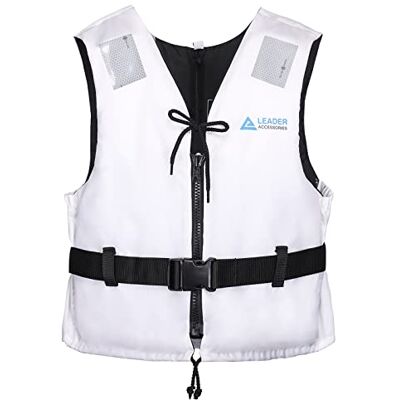 Leader Accessories Chaleco Flotabilidad 40-50N Ajustable Reflectante Unisex para Kayak y Vela Reflectante, Ajuste Triple, Ligero, Libre Movimiento, Kayak, Piragüismo, Paddle Surf, Vela, Tallas S-XL Leader Accessories Chaleco Flotabilidad 40-50N Ajustable Reflectante Unisex para Kayak y Vela Reflectante, Ajuste Triple, Ligero, Libre Movimiento, Kayak, Piragüismo, Paddle Surf, Vela, Tallas S-XL