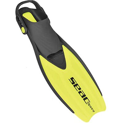 SEAC Sprint, Aletas de snorkel ajustáveis com cinto elástico, para homens, mulheres e crianças SEAC Sprint, Aletas de snorkel ajustáveis com cinto elástico, para homens, mulheres e crianças