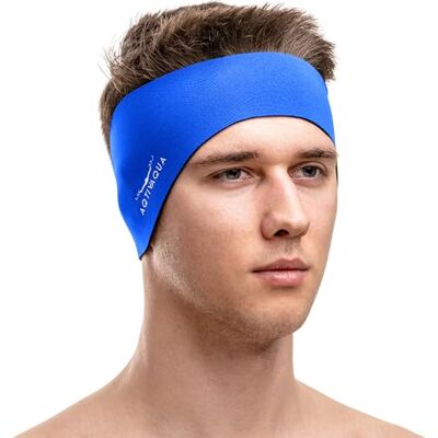 AqtivAqua Faixa de natação, Banda de proteção para os ouvidos, para crianças, Adultos, Homens, Mulheres, crianças pequenas, Tampões para os ouvidos (Cor: Azul, tamanho: XL) AqtivAqua Faixa de natação, Banda de proteção para os ouvidos, para crianças, Adultos, Homens, Mulheres, crianças pequenas, Tampões para os ouvidos (Cor: Azul, tamanho: XL)