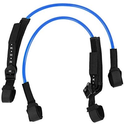 EVTSCAN Cordagem de correia de surf, 2 peças de 28 a 34 polegadas, linhas de arnês de Windsurf de segurança ajustáveis pretas, correia, acessório de surf para prancha de surf para equipamento de EVTSCAN Cordagem de correia de surf, 2 peças de 28 a 34 polegadas, linhas de arnês de Windsurf de segurança ajustáveis pretas, correia, acessório de surf para prancha de surf para equipamento de