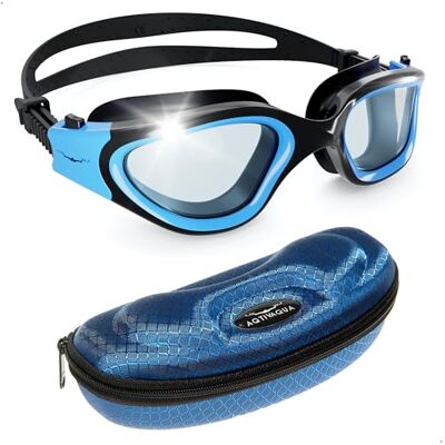 AqtivAqua Óculos de natação fotocromáticos para homem, óculos de piscina menino mulher menina DX-H (azul, fotocromático) AqtivAqua Óculos de natação fotocromáticos para homem, óculos de piscina menino mulher menina DX-H (azul, fotocromático)