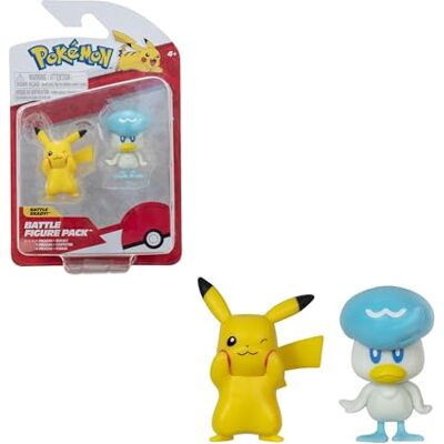 Bizak Pokemon Pack de dupla geração IX, inclui 2 figuras com grande nível de detalhe Quaxley Pikachu (63223355) Bizak Pokemon Pack de dupla geração IX, inclui 2 figuras com grande nível de detalhe Quaxley Pikachu (63223355)