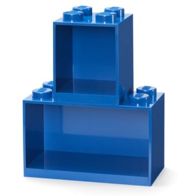 Room Copenhagen Conjunto de prateleiras tipo blocos de lego, 2 unidades, azul Room Copenhagen Conjunto de prateleiras tipo blocos de lego, 2 unidades, azul
