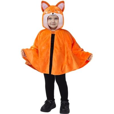 Spooktacular Creations Fantasia unissexo de raposa laranja para Halloween, para bebé, unissexo, capa de raposa, 3 T Spooktacular Creations Fantasia unissexo de raposa laranja para Halloween, para bebé, unissexo, capa de raposa, 3 T