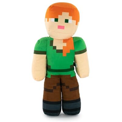 BARRADO Peluche Personagens do Videojogo Minecraft Enderman, Chama, Ocelot, Porco, Steve, Alex, Creeper, Lobo Qualidade Super Macia (Alex) BARRADO Peluche Personagens do Videojogo Minecraft Enderman, Chama, Ocelot, Porco, Steve, Alex, Creeper, Lobo Qualidade Super Macia (Alex)