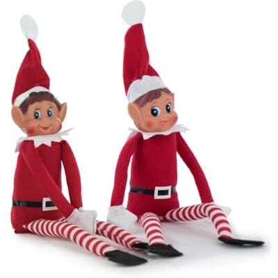 BARRADO Figura Elfo com corpo macio e rosto de vinil Elves Behavin ' Badly (Pack Elfie & Elvie) BARRADO Figura Elfo com corpo macio e rosto de vinil Elves Behavin ' Badly (Pack Elfie & Elvie)