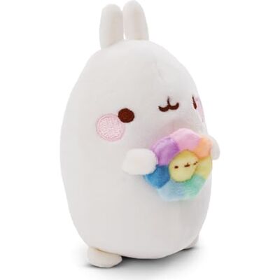 NICI Przytulanka MOLANG 12 cm z tTYYKL czowym kwiatem NICI Przytulanka MOLANG 12 cm z tTYYKL czowym kwiatem