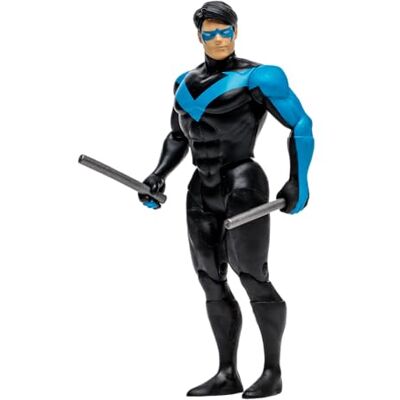 McFarlane Toys, DC Multiverse, figura de ação Nightwing de 5 polegadas, DC Super Powers, 5 pontos de articulações, colecionável retro dos anos 80 A partir de McFarlane Toys, DC Multiverse, figura de ação Nightwing de 5 polegadas, DC Super Powers, 5 pontos de articulações, colecionável retro dos anos 80 A partir de