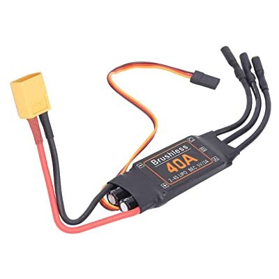 WANGCL 40A ESC sin escobillas con conector XT60 Motor eléctrico sin escobillas Controlador de velocidad BEC Salida: 5V/3A para coche RC Monster Truck Camión Crawler Drone WANGCL 40A ESC sin escobillas con conector XT60 Motor eléctrico sin escobillas Controlador de velocidad BEC Salida: 5V/3A para coche RC Monster Truck Camión Crawler Drone