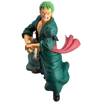 Banpresto Figura de ação Roronoa Zoro One Piece, Grandista, 22 cm, multicolorido Banpresto Figura de ação Roronoa Zoro One Piece, Grandista, 22 cm, multicolorido