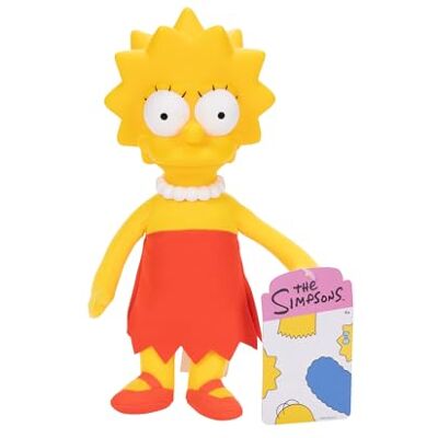 Jakks Pacific Disney The Simpsons Lisa Plush apresenta corpo de tecido macio com cabeça esculpida com licença oficial Jakks Pacific Disney The Simpsons Lisa Plush apresenta corpo de tecido macio com cabeça esculpida com licença oficial