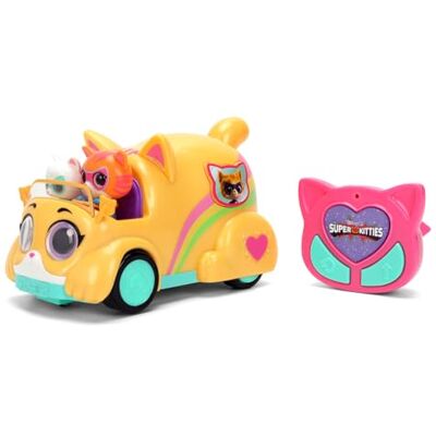 Jada SuperKitties Rádio Carro 17 cm com luz e som. 2 figuras integradas. 2,4 GHz. Fácil de usar. Licença oficial. 6 Anos () Jada SuperKitties Rádio Carro 17 cm com luz e som. 2 figuras integradas. 2,4 GHz. Fácil de usar. Licença oficial. 6 Anos ()