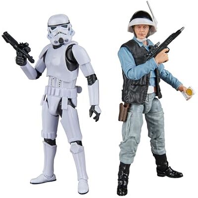 Star Wars The Black Series Rebel Trooper & Stormtrooper, A New Hope figura de ação colecionável de 6 polegadas, embalagem de 2 Star Wars The Black Series Rebel Trooper & Stormtrooper, A New Hope figura de ação colecionável de 6 polegadas, embalagem de 2
