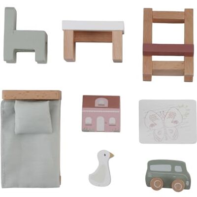 Little Dutch 7119 FSC Conjunto de 8 peças para casa de bonecas (madeira, para quarto infantil) Little Dutch 7119 FSC Conjunto de 8 peças para casa de bonecas (madeira, para quarto infantil)