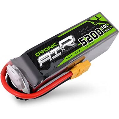 OVONIC 6s Lipo bateria 50C 5200 mAh 22,2 V Lipo bateria com conector XT90 para RC Avião Quadcopter Helicóptero FPV Drone OVONIC 6s Lipo bateria 50C 5200 mAh 22,2 V Lipo bateria com conector XT90 para RC Avião Quadcopter Helicóptero FPV Drone