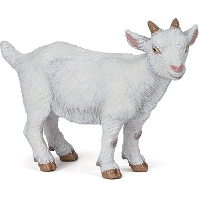 Figurinha de cabrito Papo - Amigos da fazenda - Branca Figurinha de cabrito Papo - Amigos da fazenda - Branca