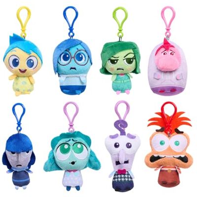 Just Play Peluches com clipe colecionáveis Inside out 2 da Disney e Pixar, os estilos podem variar; brinquedos para crianças a partir de 3 anos Just Play Peluches com clipe colecionáveis Inside out 2 da Disney e Pixar, os estilos podem variar; brinquedos para crianças a partir de 3 anos