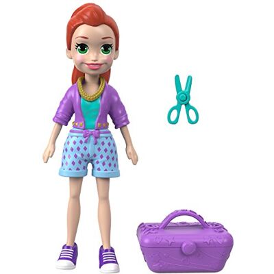Polly Pocket Mattel Bonecas de Pose ativas Totes Cute Lili Polly Pocket Mattel Bonecas de Pose ativas Totes Cute Lili