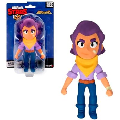 Bizak Monsterflex Brawl Stars Figura Shelly colecionável, boneco super extensível e elástico, 13 cm, 10 para colecionar, para fãs de adultos e crianças a partir de 8 anos, () Bizak Monsterflex Brawl Stars Figura Shelly colecionável, boneco super extensível e elástico, 13 cm, 10 para colecionar, para fãs de adultos e crianças a partir de 8 anos, ()