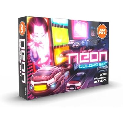 AK Interactive (AK11610) Conjunto interativo AK conjunto de cores néon AK Interactive (AK11610) Conjunto interativo AK conjunto de cores néon