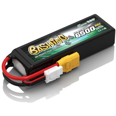 Gens ace 3S LiPo 6500 mAh 11,1 V 60C bateria com conector XT90 para helicópteros RC, carros RC, camiões, barcos e veículos RC em escala 1/8 e 1/10 Gens ace 3S LiPo 6500 mAh 11,1 V 60C bateria com conector XT90 para helicópteros RC, carros RC, camiões, barcos e veículos RC em escala 1/8 e 1/10